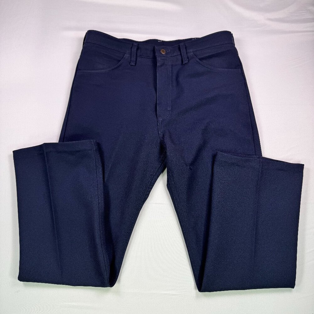 Vintage Wrangler USA Navy Pants 35x32